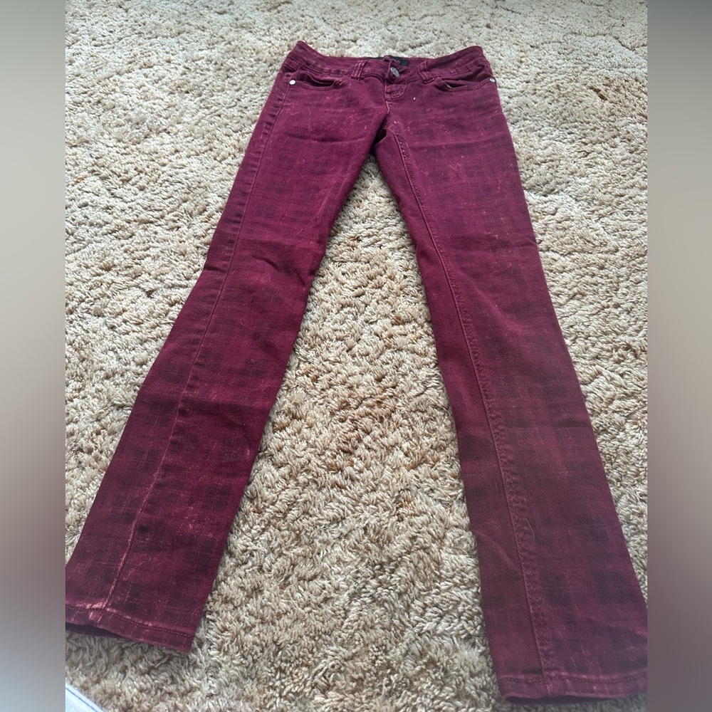 Almost Famous Deep Red Denim